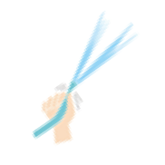 狭窄症の弁に使用するカテーテルのイメージ